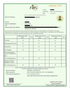 Duration For Issuance Of Tax Clearance Certificate In Nigeria