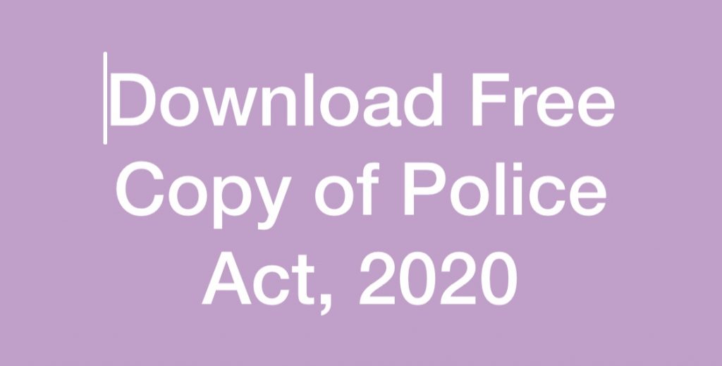 Free Copy of the Police Act 2020