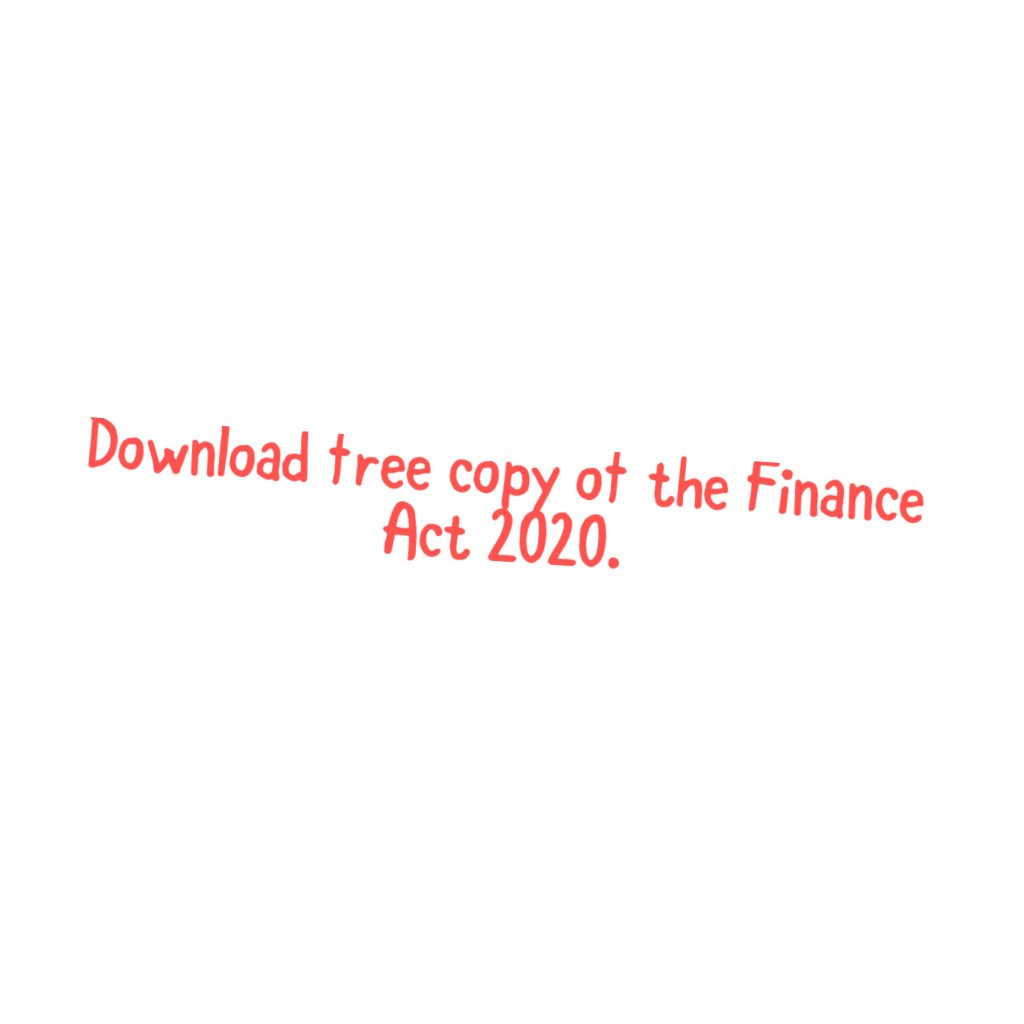 Free Copy of the Finance Act 2020