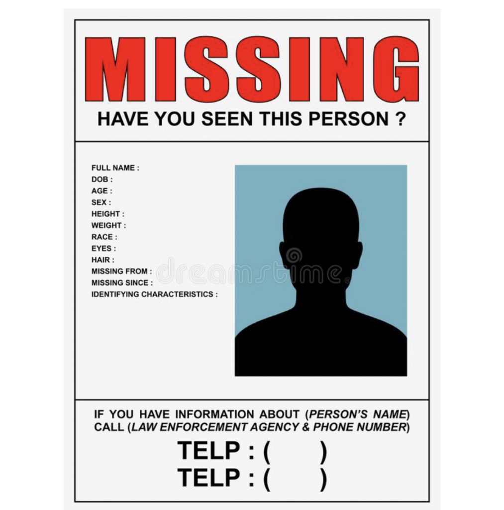 The general public has been urged not to file fake missing person reports