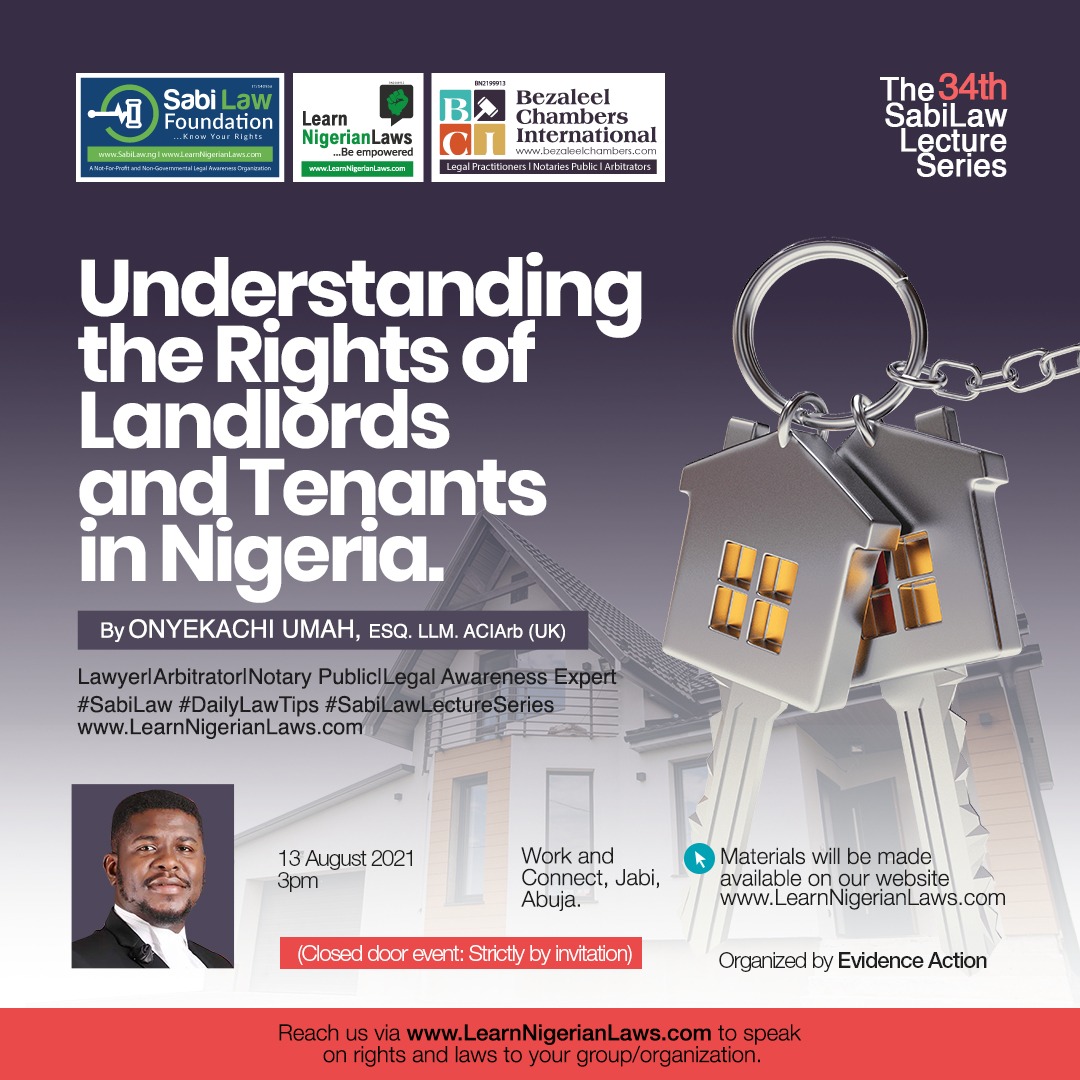 Understanding the Rights of Landlords and Tenants in Nigeria.