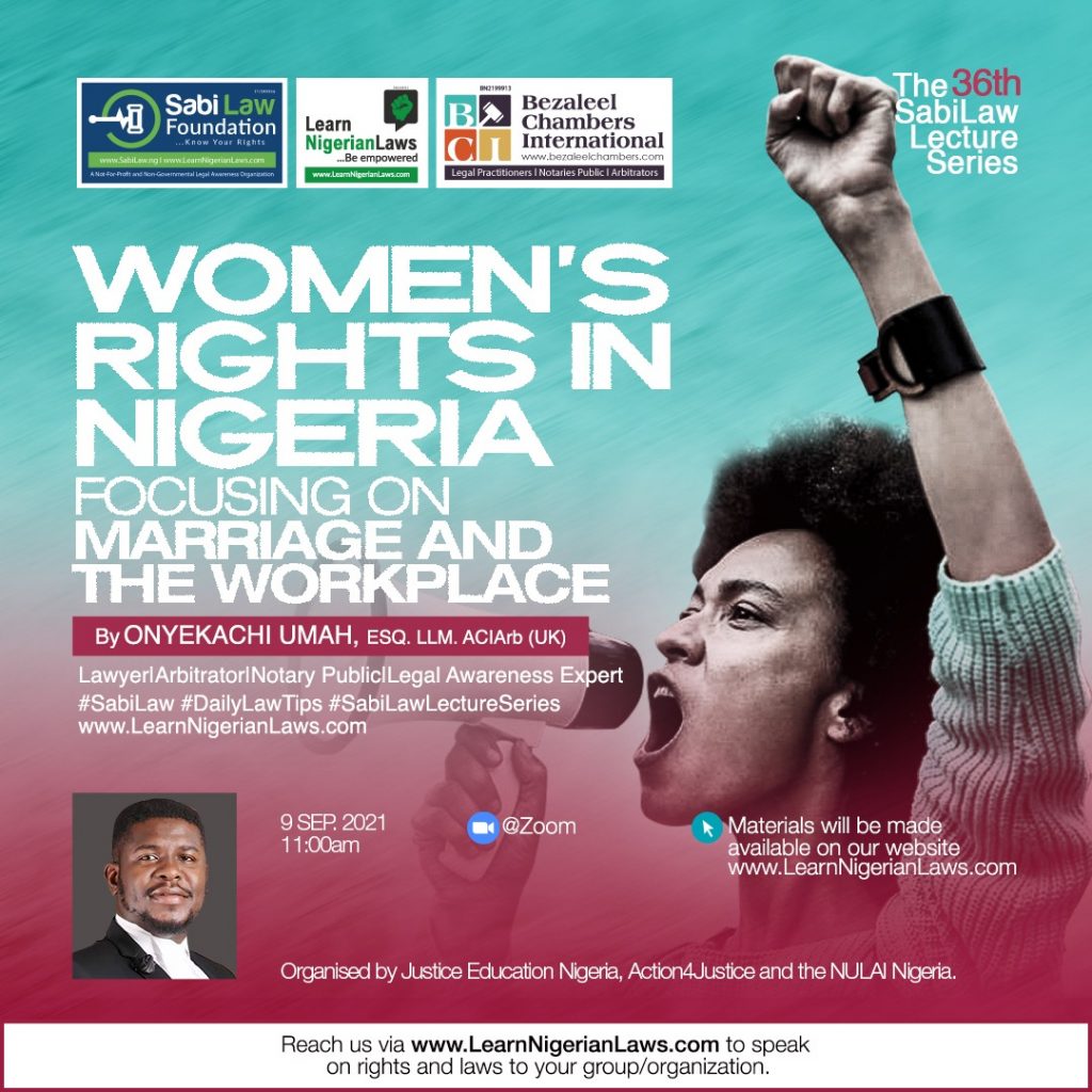 Overview of Women's Rights in Marriages and Workplaces in Nigeria