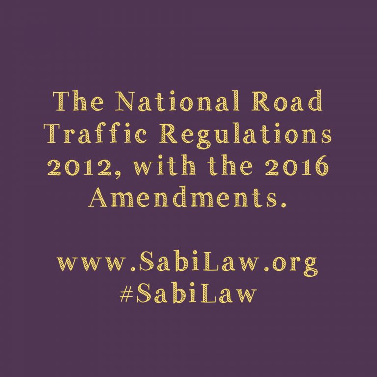 national-road-traffic-regulations-2012-with-the-2016-amendments