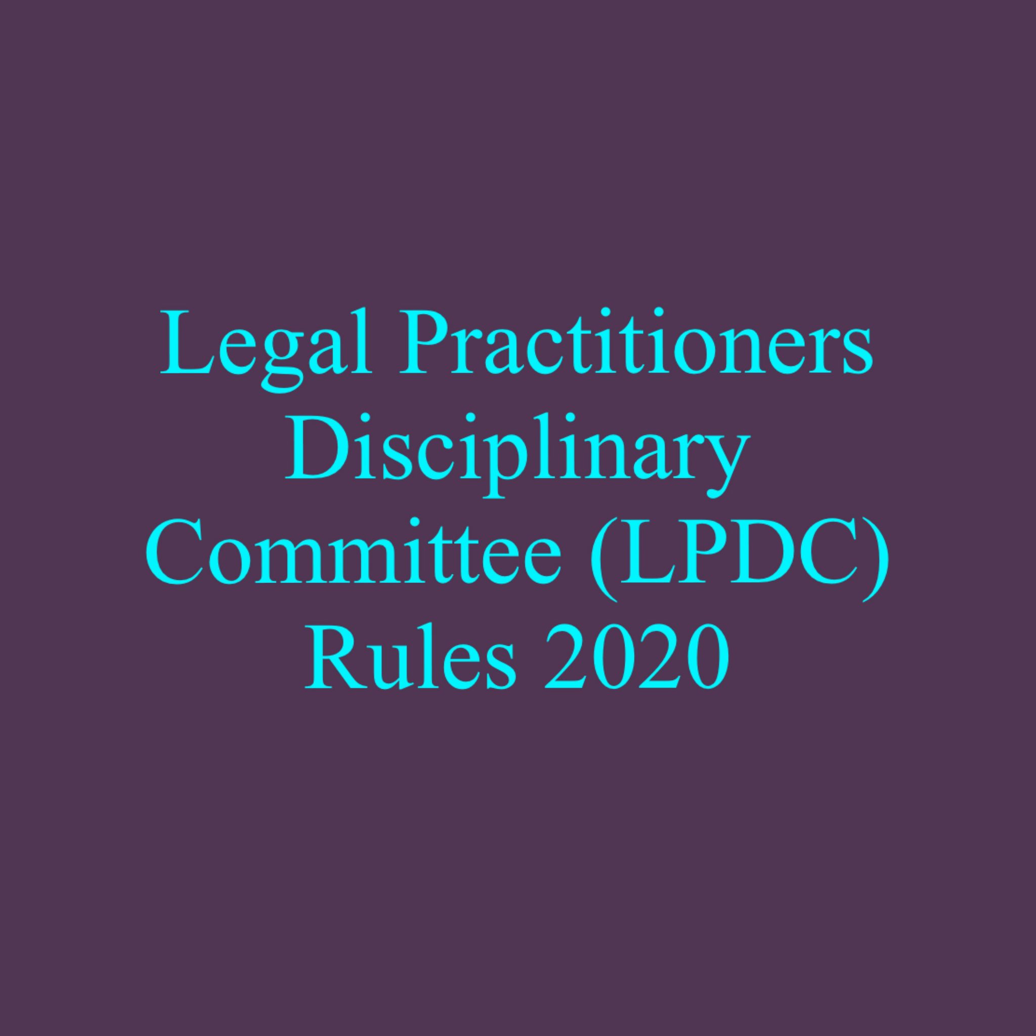 Lpdc Rules 2020 Sabilaw