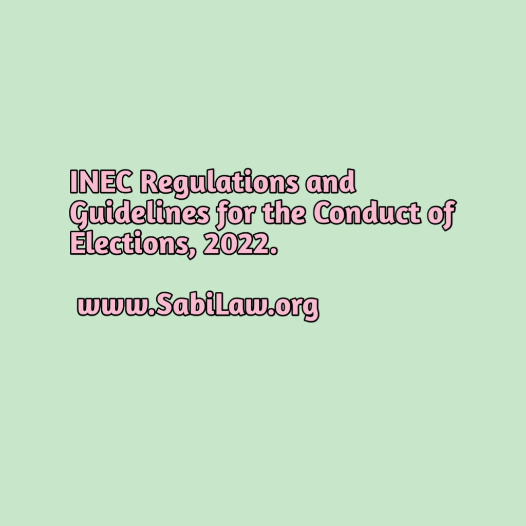 Click to download a copy of the Regulations and Guidelines for the Conduct of Elections, 2022