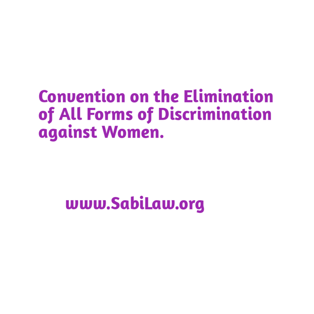 Copy of the Convention on the Elimination of All Forms of Discrimination against Women