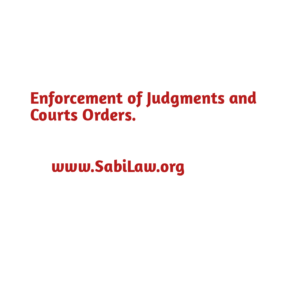 Click to download the Enforcement of Judgments and Courts Orders
