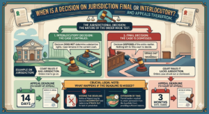 When Is a Decision on Jurisdiction Final or Interlocutory, and When Should an Appeal Be Filed Therefrom?
