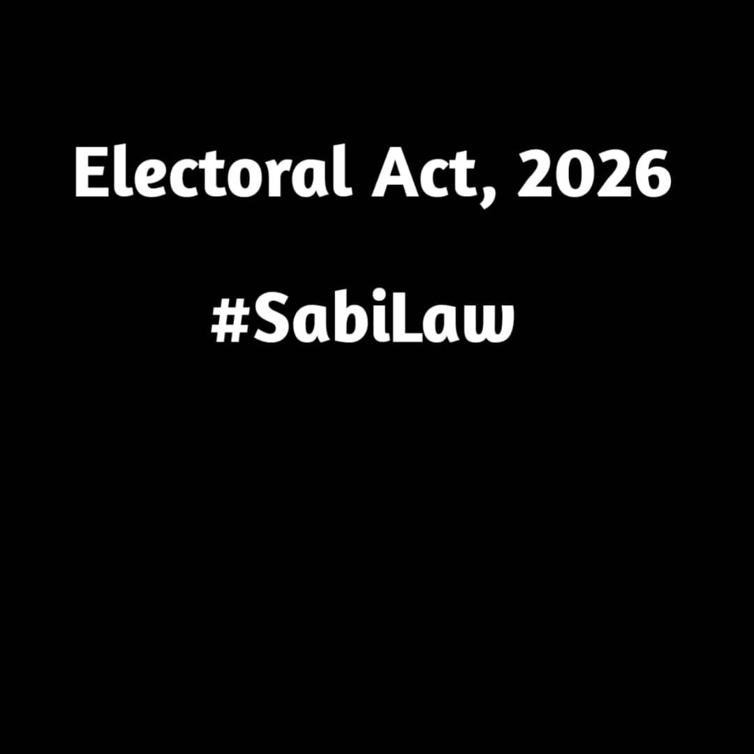 Electoral Act, 2026